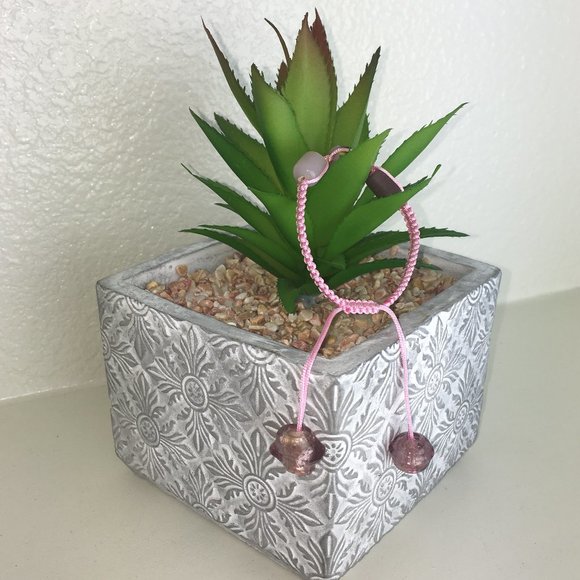 Handmade Chinese Knotting Bracelet W/ Glass Beads - Picture 6 of 8